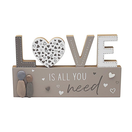 Picture of WOODEN LOVE PLAQUE